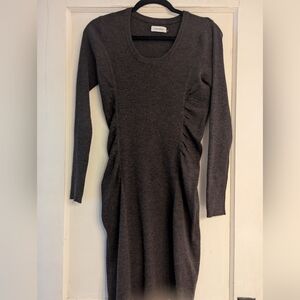 Calvin Klein Wool Blend Long Sleeve Sweater Dress